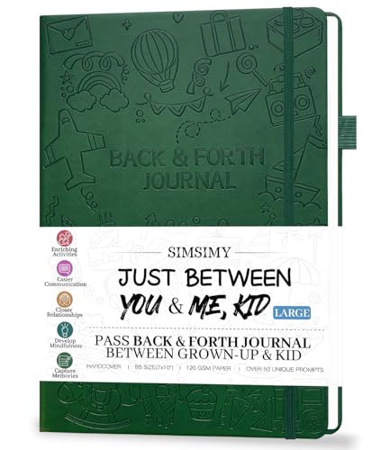 Just Between You and Me Kid Journal - A Back & Forth Journal for Grown-Up & Kid / Parent & Child to Strengthen Bond, Build Communication, and Share Memories, Interactive Writing Prompts for Kids & Adults, Gift for Girls Boys, 7