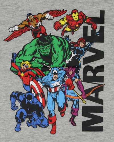 Marvel Boys' Avengers In Action Character Group Kids Long Sleeve T-Shirt2
