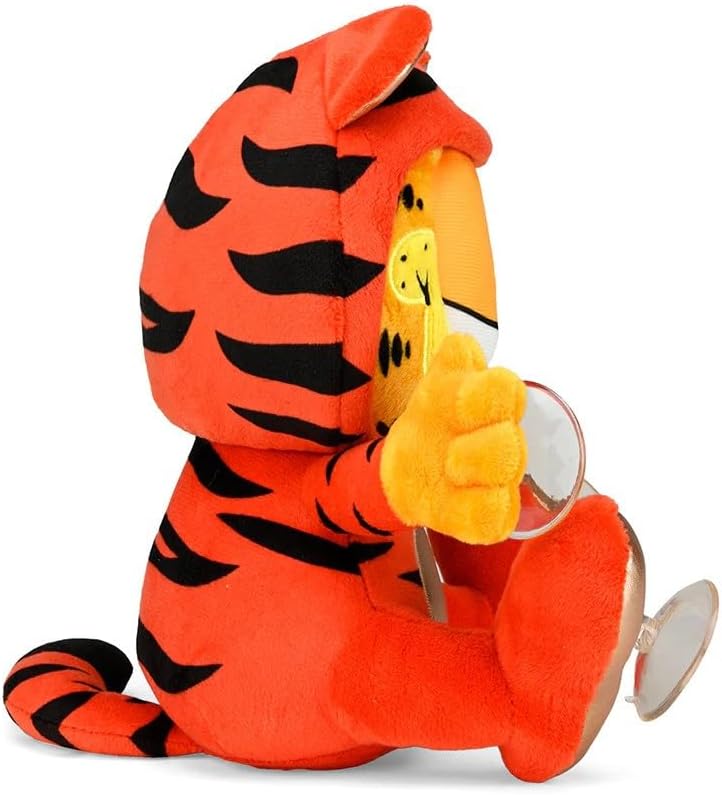 Kidrobot Garfield Year of The Tiger 8"" Plush Window Clinger - Red Edition, Orange - Image 4