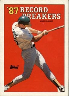 1988 Topps Baseball Rookie Card #3 Mark McGwire