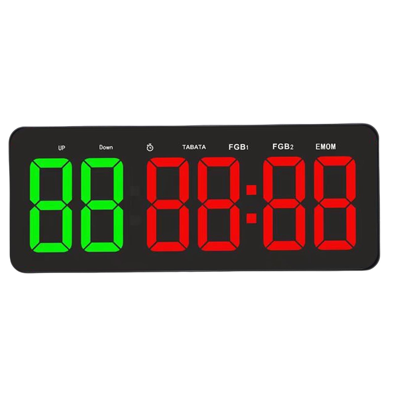 LICAEVEY Timer della Palestra, Muro di Orologio da Palestra Digitale da 12,4 Pollici con Intervallo di Avanzamento del Tempo di Avanzamento, Conto Alla Rovescia di Cronometro,