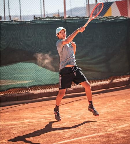 miijoory 5 Piezas Camiseta Deporte Hombre, Camisetas Manga Corta Hombre, Secado Rápido Respirable para Running Gimnasio Fitness(L,Blanco, Negro, Gris Oscuro, Gris Claro, Azul Marino)