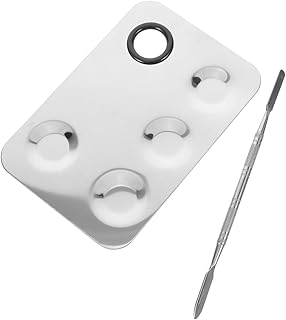 Outanaya 1 Conjunto De Paletas De Maquiagem De Ferramentas Paletas De Mistura De Cores De Unhas Espátula De Mistura De Base Espátula De Maquiagem Espátula De Maquiagem Bandeja De Cinto De