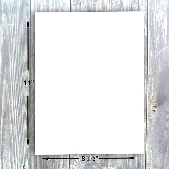 Hamilco White 80lb Text 8.5x11 Glossy Paper for Photo Prints (500PK) image 2