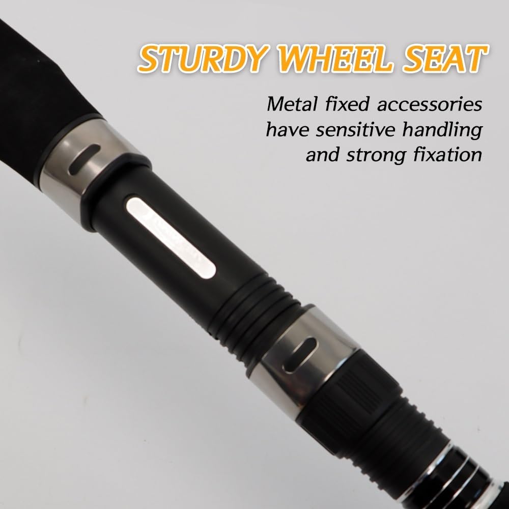 Wędka 4-Section Jigging Spinning Rod 1.98-2.4M Heavy Action 10-68g Lure(2.1m)
