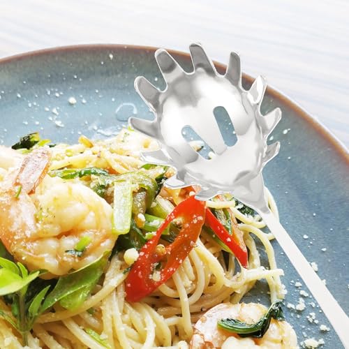 MAGICLULU Colher De Espaguete Em Aço Inoxidável 2 Peças Servidor De Macarrão Mini Colher De Servir M