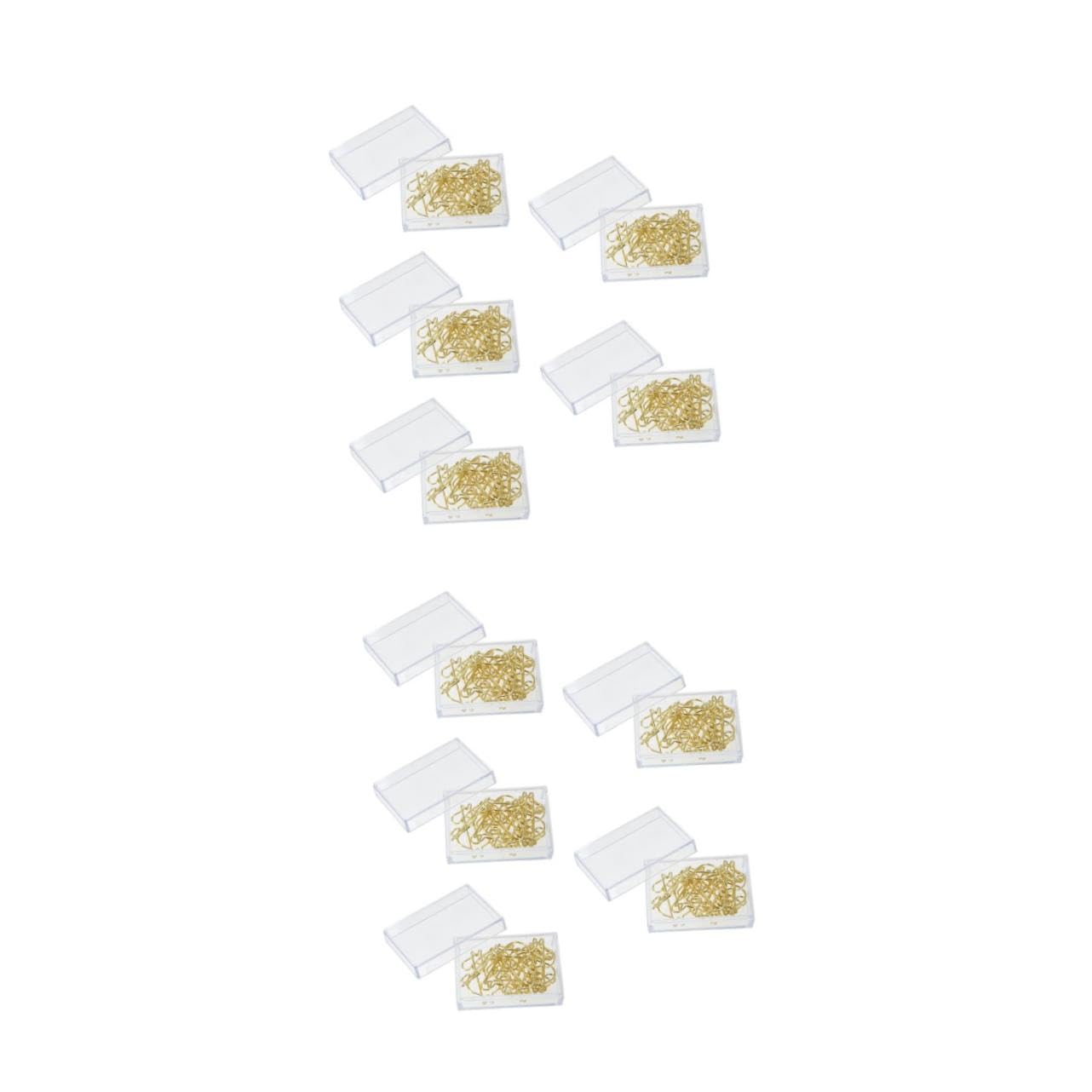 STOBOK 2 Sätze Goldene Büroklammer Büroklammern Groß Papier Clips Kabelklemme Große Bindeklammern Büroartikel Büromaterial Mappen Büroklammern Aus Legierung Gold-bürobedarf 50 Stück * 2