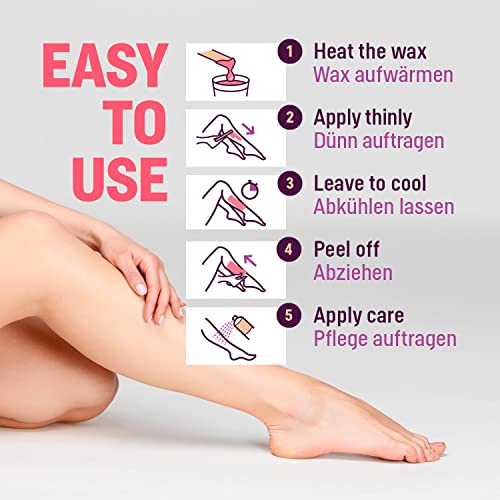 Waxing Perlen zur Haarentfernung ohne Vlies 800g - Für sensible Haut im Gesicht, Intimbereich, Beine & Achseln