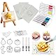 Pipihome Magic Puffy Paint, Schwammbilder Malset für Kinder, 3D Zeichnen Schaum Textur Malset, Magisches DIY Foam Texture Painting Set mit Staffelei und 12 Farben Stifte