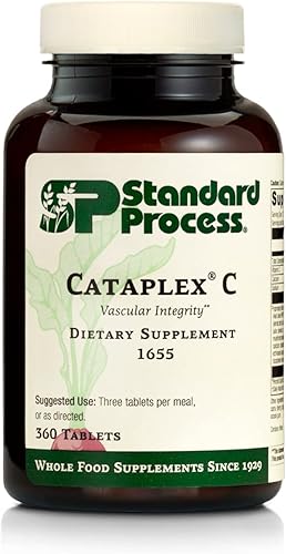 Proceso estándar Cataplex C - Apoyo inmunológico, apoyo suprarrenal y suplemento para la salud de la piel y los huesos con vitamina C, citrato de