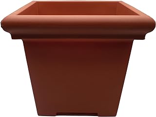 The HC Companies Terrazzo Square Plant Pot w/Drainage - Classic Planters...