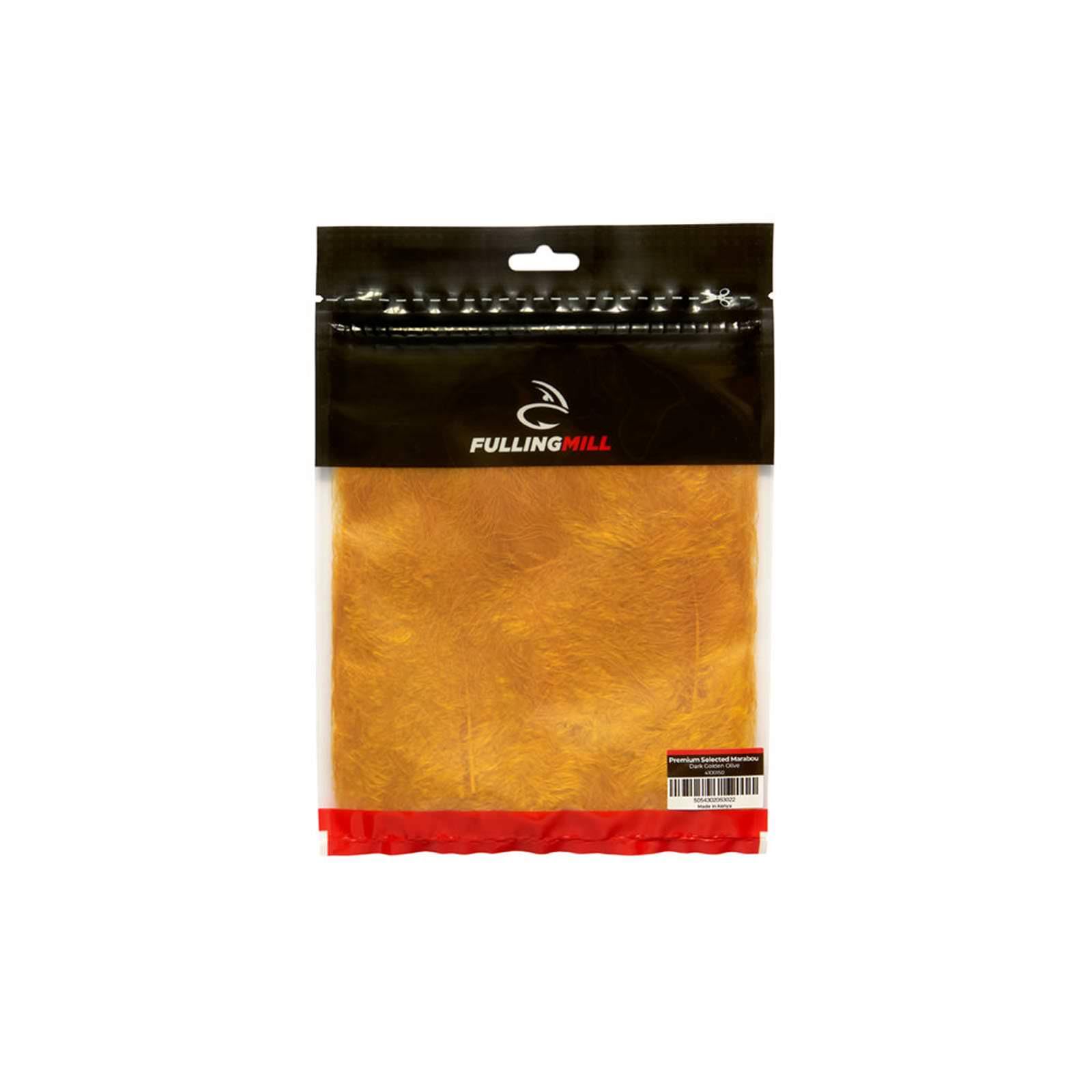 Fulling Mill Premium Marabou Blood Feathers (Dark Golden Olive)