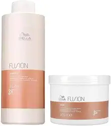 Kit Wella Fusion Intense Repair Shampoo 1 L e Máscara 500ml