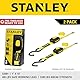 Stanley S2001 Black/Yellow 1 x 10’ Enclosed Cam Buckle Cargo Tie Down Straps (1,200 lbs Break Strength), 2 Pack