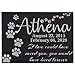 CustomizationMill Personalized Pet Memorial Stone - Granite Dog Grave Marker w 3 Sizes | Garden Stones Loss of Dogs | Sympathy Poem, Loss of Pet Gift, Indoor - Outdoor Tombstone Headstone 12x8