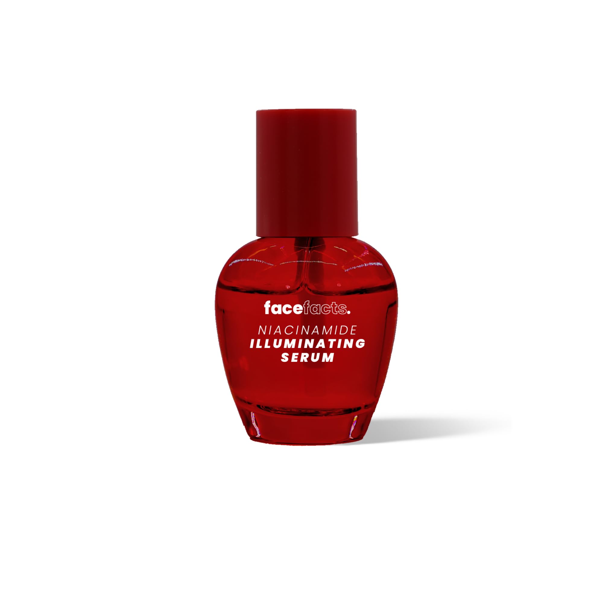 Face Facts Cherry Bliss - Niacinamide Illuminating Serum, enhances radiance and glow. Nourishing moringa oil and hydrating hyaluronic acid. Deeply nourishes and smoothes. 30ml