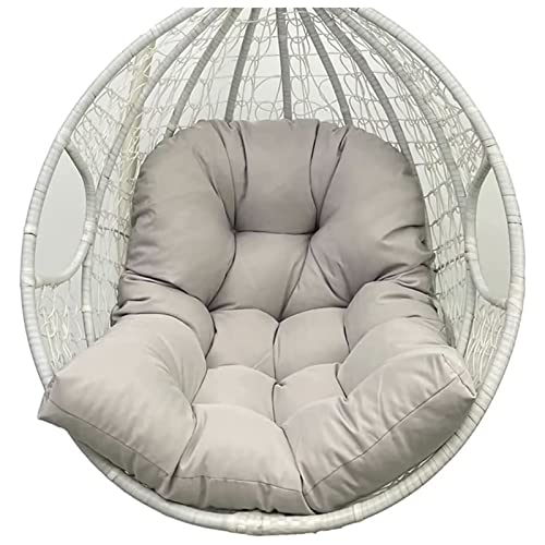 BWCKMTSC Cojín de Repuesto para Silla de Huevo, Color Verde Oscuro, para Interiores y Exteriores, Lavable, Grueso, para Colgar Cesta, Hamaca, Silla, Cojines de Respaldo Suave para jardín, oficinas,