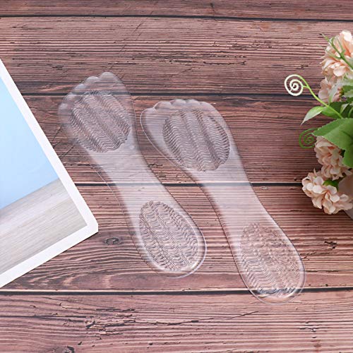 DOITOOL 2 pares de palmilhas antiderrapantes de silicone para pés terapêuticos, palmilhas de gel de