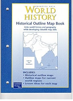 Paperback World History Historical Outline Map Book