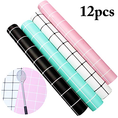 Preisvergleich Produktbild Joyibay 12PCS Schreibtisch Pad Kreative Durable Gittermuster Desktop Pad Mehrzweck Schreibtisch Matte