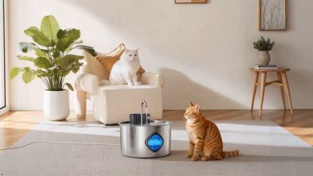 Pet Water Fountain Pump Replacement - Quiet Operation, High Efficiency - Compatible with 2.2L/3L/3.2L/3.5L Stainless Steel Cat & Dog Water Fountains - image 8