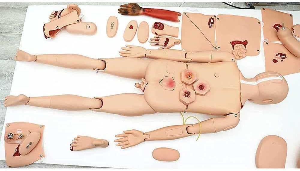 Manekin Do Opieki Nad Pacjentem, Symulator Do Nauki Pierwszej Pomocy W Urazach, Model Anatomiczny Człowieka Z Tworzywa Sztucznego Z Tworzywa Sztucznego Do Celów Szkoleniowych I Edukacyjnych Dla Pielę
