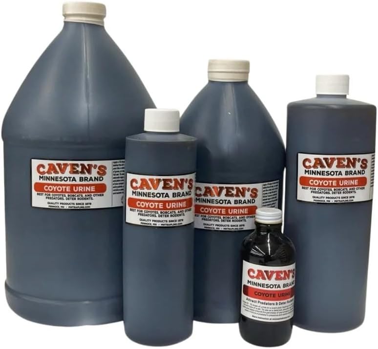 Pure Coyote Urine - Caven's Minnesota Brand Lure Trailing Scent Choose Size