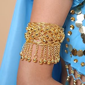 Metalen Indische Belly Dance Bell Body Chain Arm Armband Sieraden Voor Vrouwen Gouden Kwastje Bovenketen Ketting Armlet…