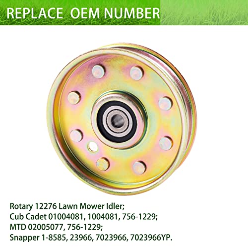Otdspares Replaces Mtd Cub Cadet 756-1229,01004081,Rotary 12276 Flat Idler Pulley #TOP3