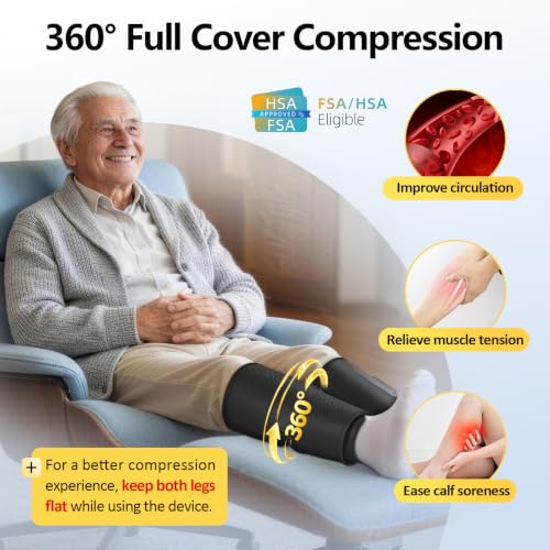 Image of Comfytemp Cordless Air Compression Calf Massager with Heat (Fit 13 inch~18 inch)