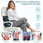 SweetSlubr Lumbar Support Pillow for Office Chair,Back Support(Black,Large) - Image 3
