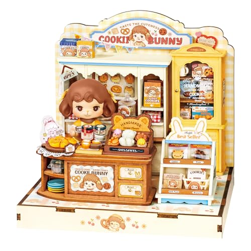 Rolife DIY Miniature House Kit for Adults, Mini Wooden Dollhouse Kit, Tiny House Diorama Building Kits-Birthday Christmas Craft Hobbies Gift for Teens Kids