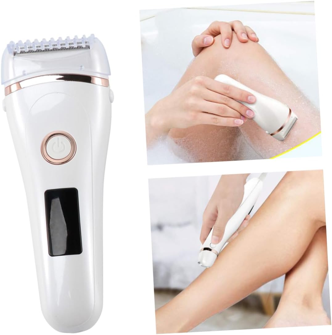 FOMIYES USB Rechargeable Women Electric Shaver with Led Display Multi-Functional Hair Removal Trimmer for Face Body and Eyebrows Grooming Device