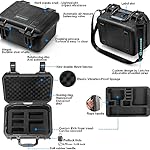 Lekufee-Waterproof-Hard-Case-Compatible-with-Gopro-Hero-111098Gopro-VoltaMedia-ModCreator-EditionWaterproof-Action-Camera-and-AccessoriesCase-OnlyIncludes-Shoulder-Strap
