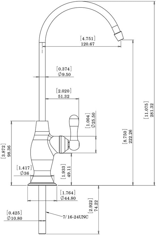 Blасk Frіdау - 60% оƒƒ Avanti Designer Kitchen Bar Sink Reverse Osmosis RO Filtration Drinking Water Faucet - NSF Certified, Built-in Air Gap, Ceramic Disk, Lead-Free - RF906A-BN Brushed Nickel