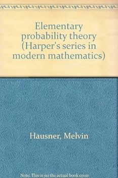 Hardcover Elementary probability theory (Harper's series in modern mathematics) Book