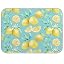 1 Yellow lemon teal background