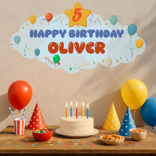 Vinilo Decorativo de Cumpleaños Personalizado para Niños miniatura 5