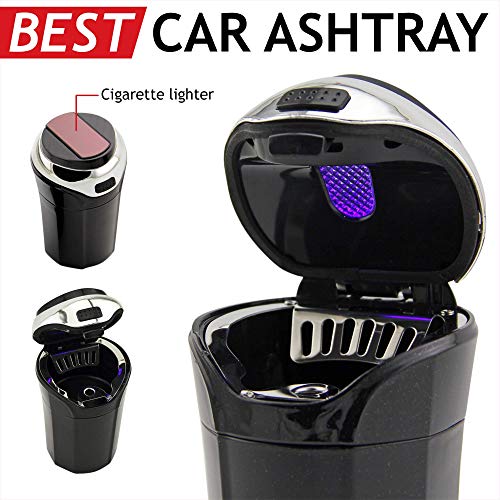 image for TAKAVU RR-2-3-1 Car Ashtray, Easy Clean Up Detachable Stainless Car As