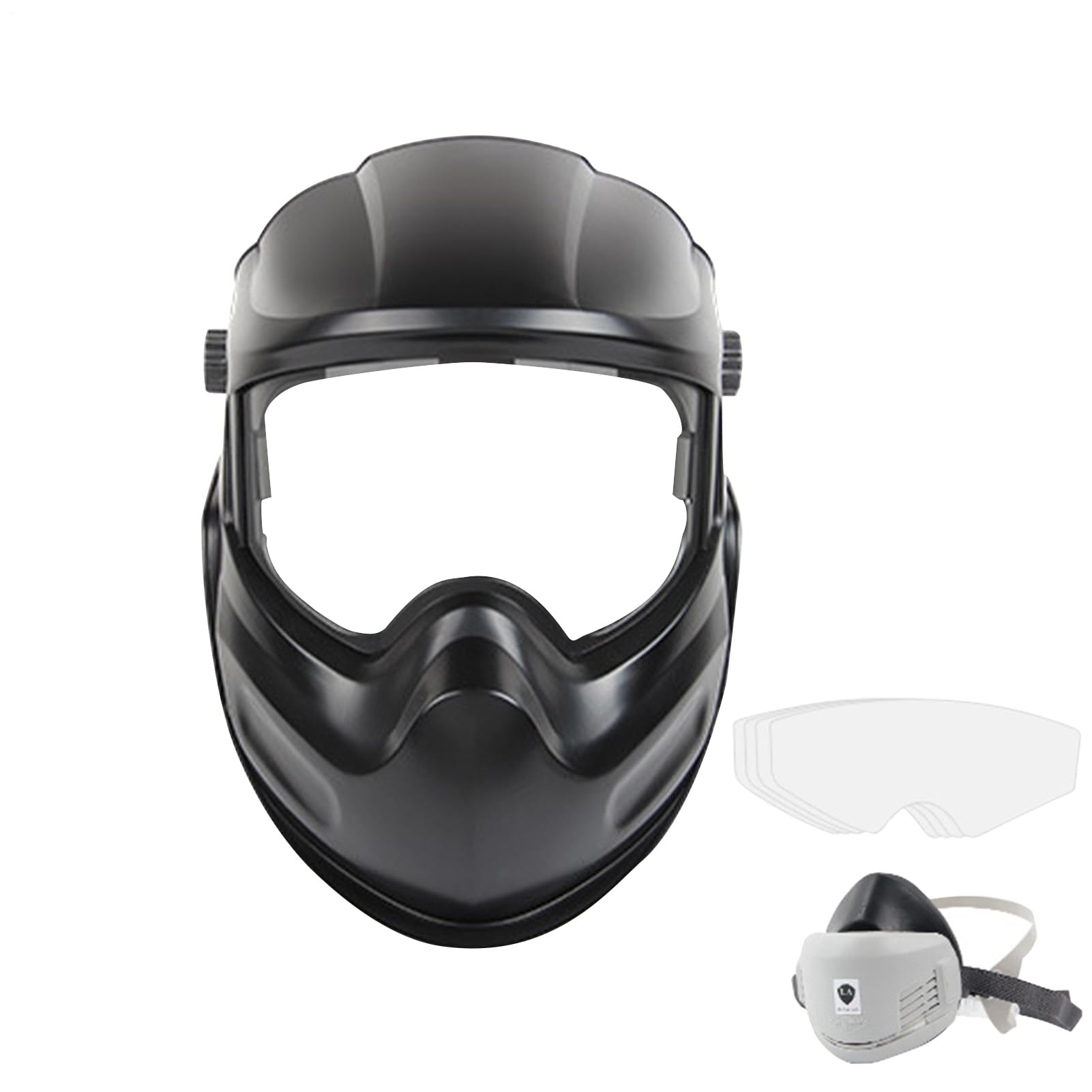 Casque de soudage avec grande fenêtre pour éviter la fatigue oculaire en industrie