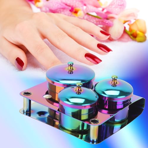 3 Piezas Equipos para Arte de Uñas Acero Inoxidable miniatura 2