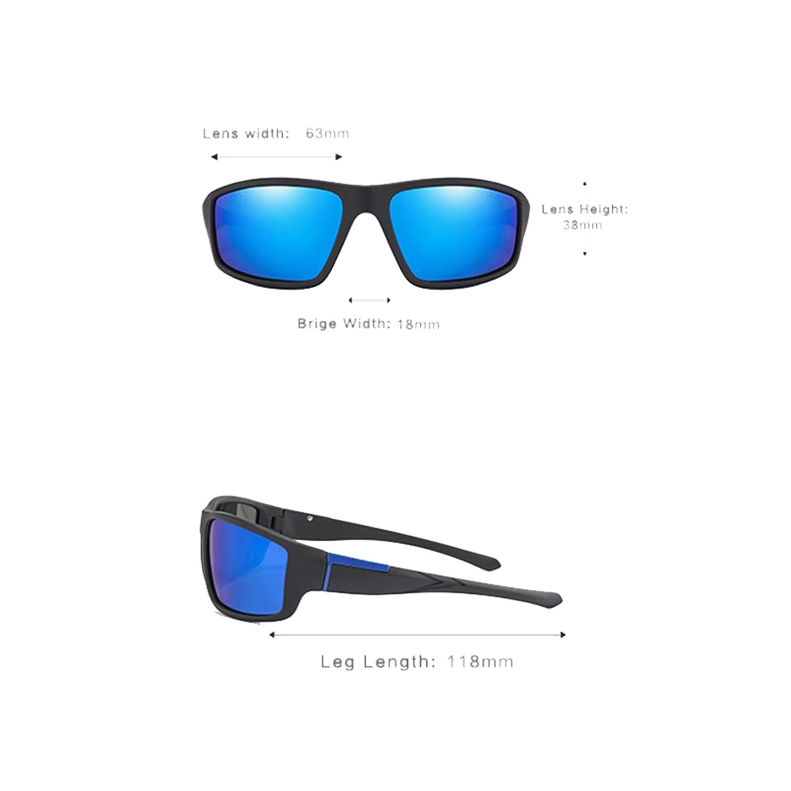 DieffematicMJ Okulary przeciwsłoneczne Moda Spolaryzowane Okulary Męskie Klasyczne Okulary Kwadratowe Okulary Kierowca Okulary Męskie Okulary Okulary (Color : 4)