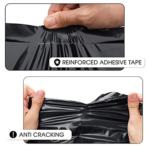 Image of Metronic Large Poly Mailers 19x24 100 Pcs Shipping Bags for Clothing Black | Large Shipping Envelopes with Strong Self Seal Adhesive, Waterproof Tear-Proof Mailing Bags for Small Business Clothes Shoes