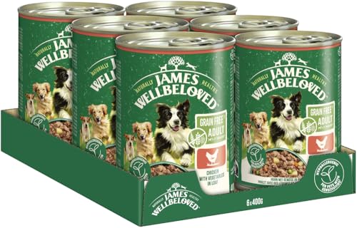James WELLBELOVED 6 x 400g Hund Dose Nassfutter ohne Getreide, Huhn in Pastete 2