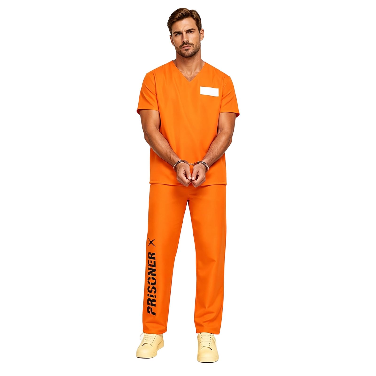 Adult Men's Orange Prison Jumpsuit - Image 4
