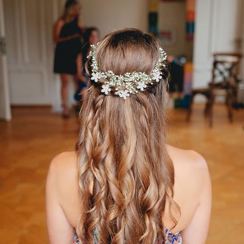 20 Piezas Mini Pinzas de Pelo con Flores de Pedrería miniatura 4