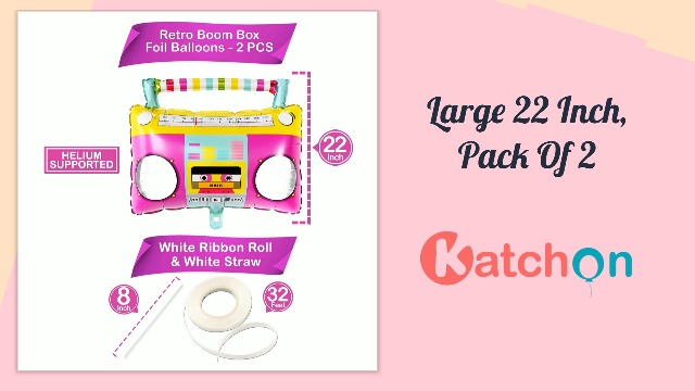 Amazon.com: KatchOn Large Boombox Balloon Set - 22 Inch | 90s and