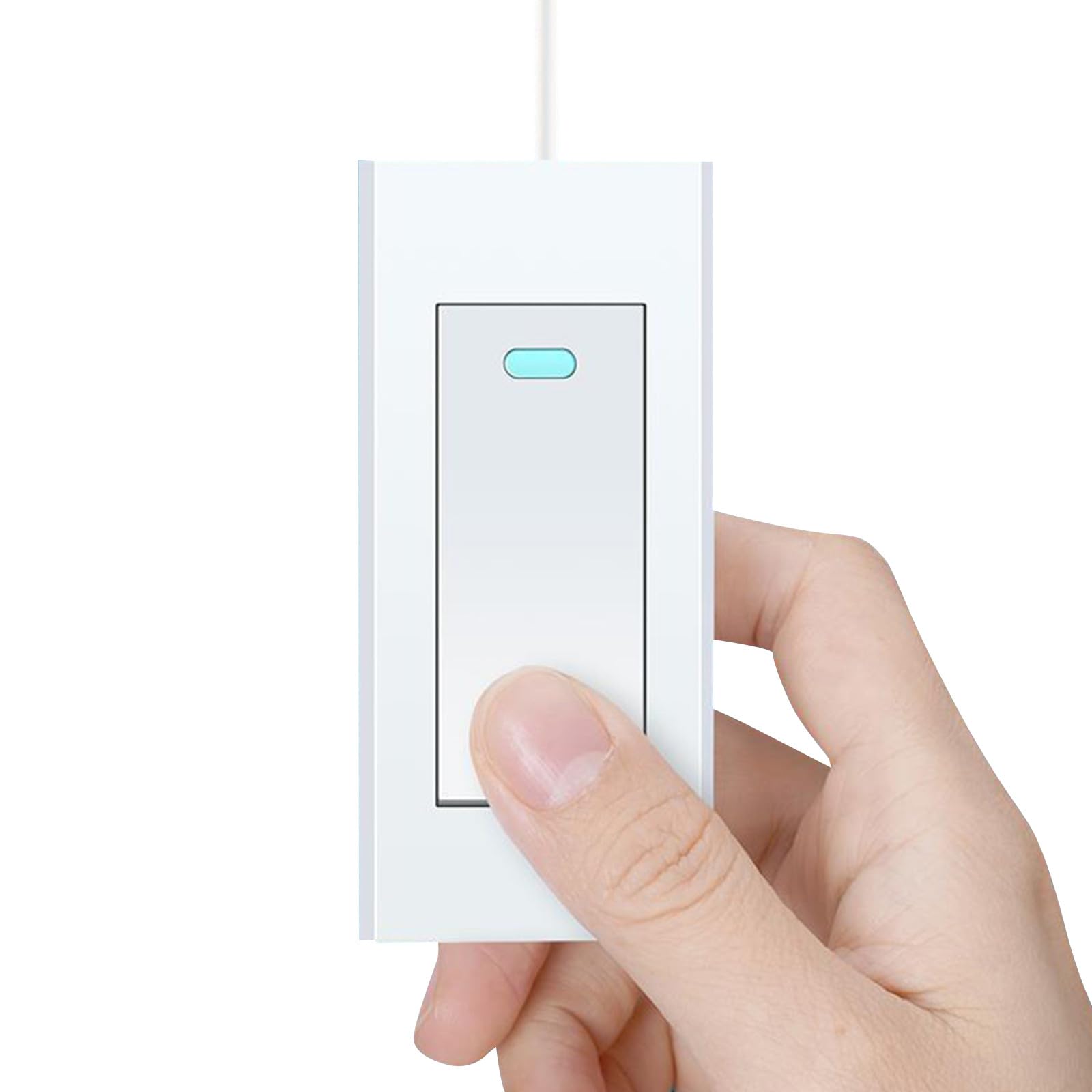 Interruptor de Pared Pequeño Botón Diseño Ultradelgado Interruptor Eléctrico para Lámpara de Hogar Uso Diario en Pared Pequeña Suministro de Luz