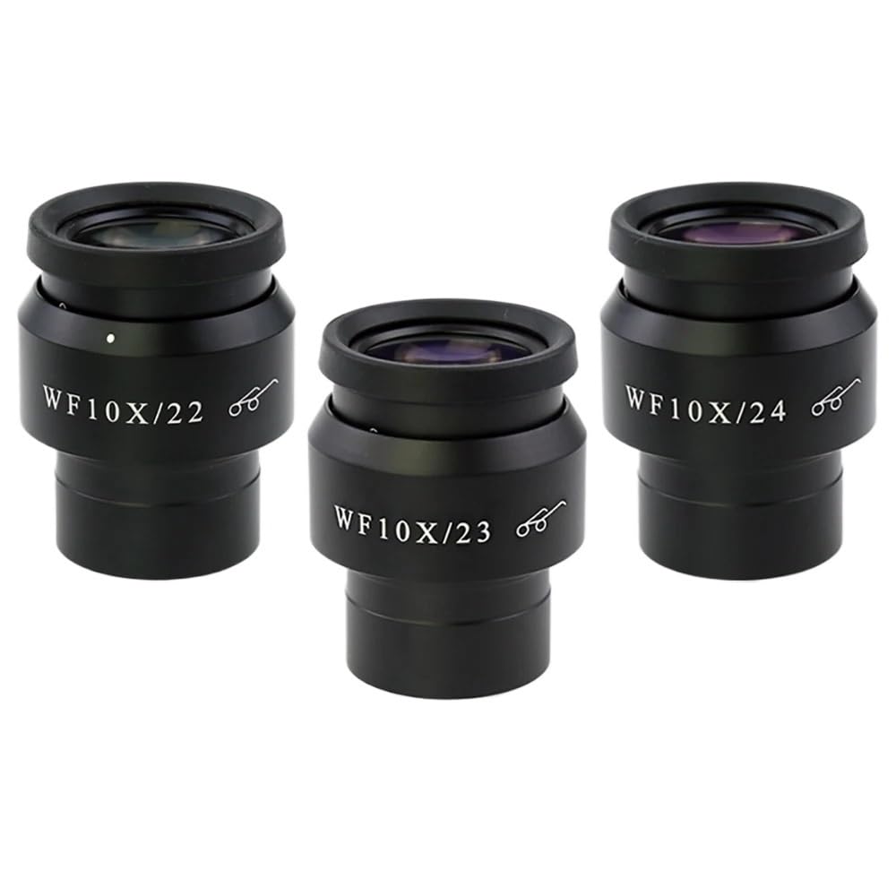 1pc WF10X/24MM mikroskop okular obserwacja mikroskopu okular szerokopolowy stereo akcesoria do soczewek regulowany dioptria