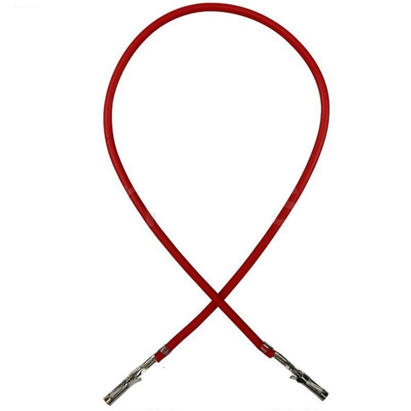 100 Stück MX2.54-Stecker mit Gürtelschnalle, Anschlussdraht, elektronischer Draht, Einzel-/Doppelkopf, ohne Gehäuse, 24 AWG, 2,54 mm(Blue,Single Head,500MM)